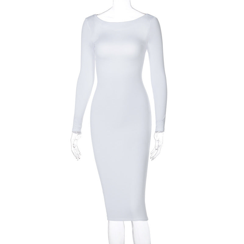 Elegantes Rückenfreies Midi-Kleid – Stilvoll & Feminin